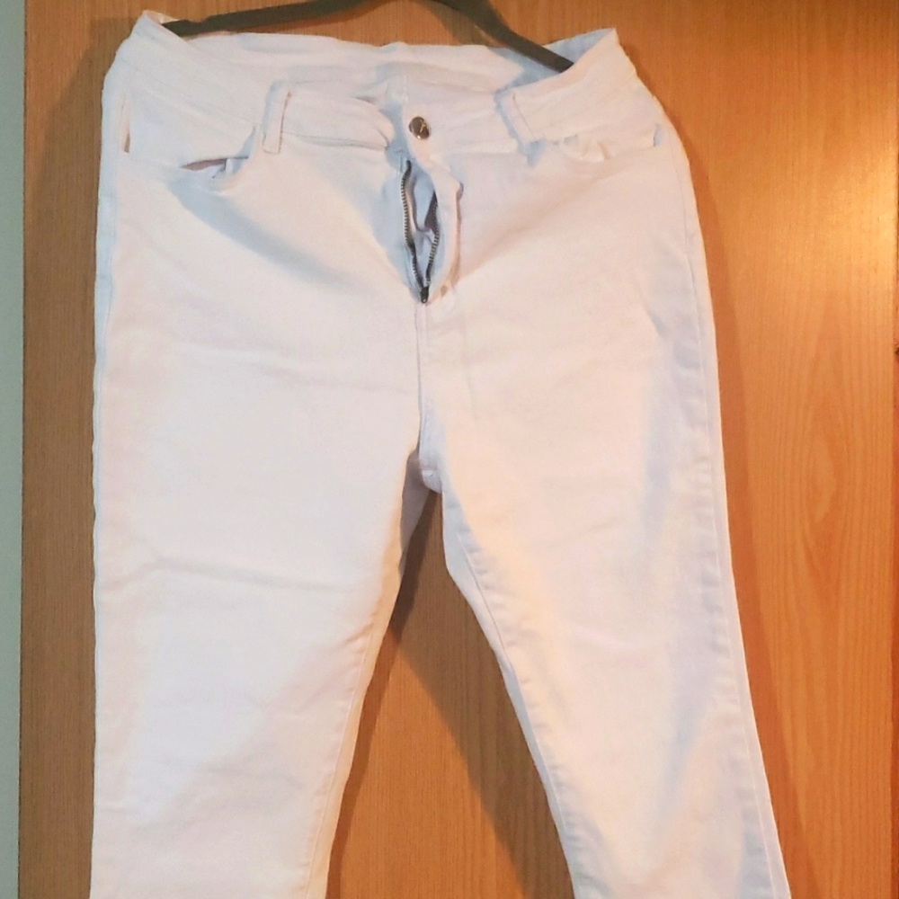 Ladies white Jean pants